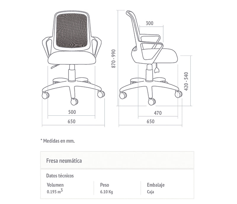 Silla HILLS Base Cromo